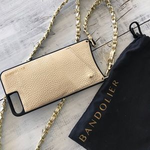 Leather Chain Crossbody Gold iphone 8 7 6 Plus